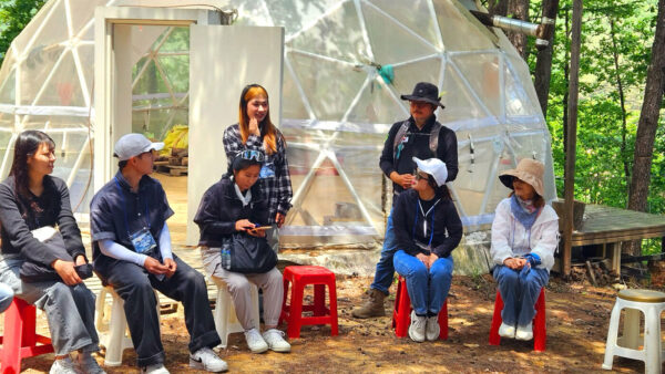 강원도립대학교 학생들 숲치유, (친교,자아탐색, 협동심,자연친화력, 스트레스 해소)
